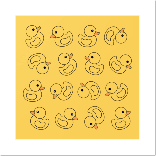 Yellow rubber duck Posters and Art